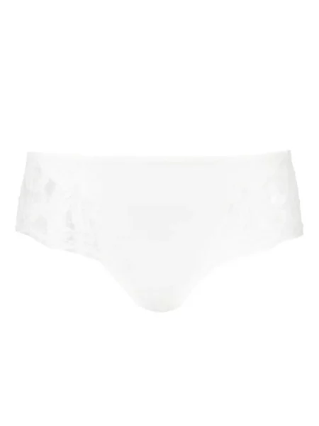 Chiloți La Perla cu perle din dantelă alb