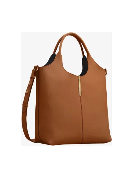 Shopperka Tod's skórzana brązowa