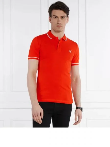 CALVIN KLEIN JEANS Tenisz póló | pique piros