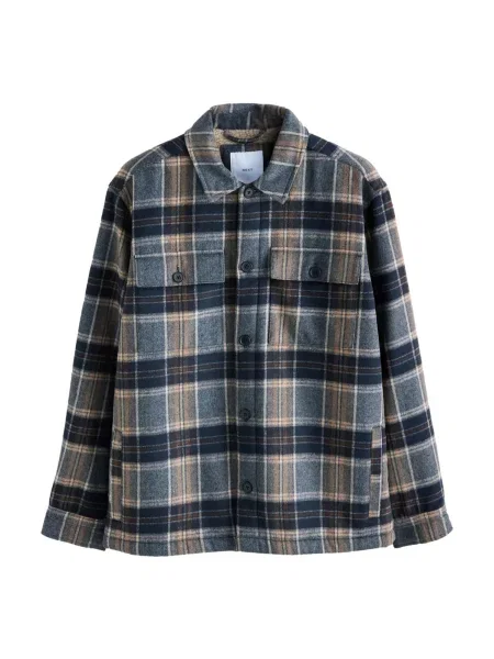 Next Prehodna jakna mornarska / safir / brokat bela