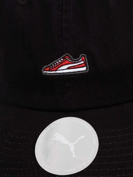 Baseballová čepice Puma s aplikací černá