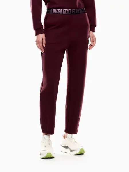 Штани спортивні бавовна/поліестер бордовий