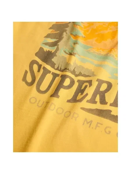 Koszulka Superdry Outdoors Mountain żółta