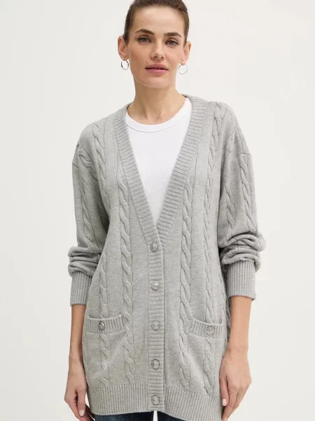 Жилетка с вълна Guess ELSA сиво