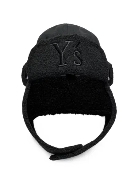 Căciulă Y's cu broderie de lână negru