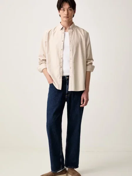 Levi's cămașă pentru bărbați din AUTHENTIC BUTTON DOWN bej