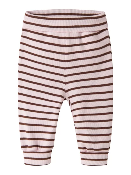 NAME IT Pantaloni NBFLycca ciocolatiu / rosé