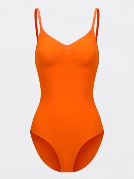 Cfab Alakformáló body Bodysuit Sculpting Shapewear mit Slip neonnarancs