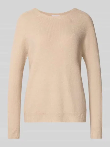 Sweter z dzianiny z prążkowanymi wykończeniami Rich & Royal