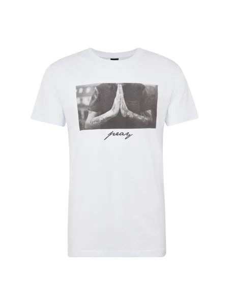 Mister Tee Tricou Pray / gri alb