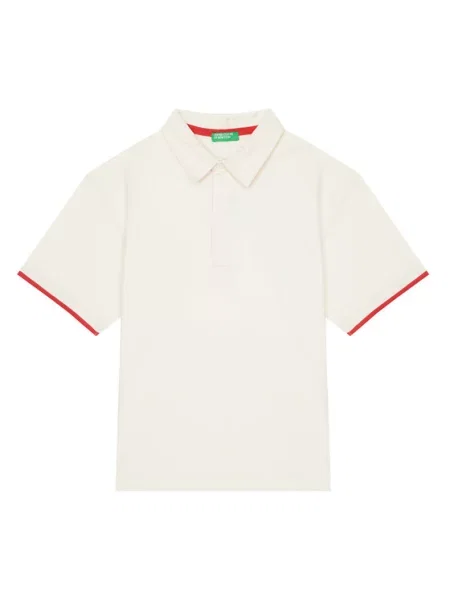 United Colors Of Benetton Поло Relaxed Fit бежевий