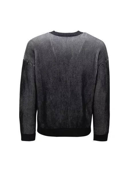 Sweter Emporio Armani wełniany niebieski