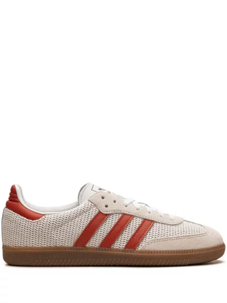 Sneakerși Adidas Samba cu șireturi din dantelă gri