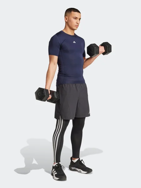 ADIDAS PERFORMANCE Tricou funcțional bleumarin alb