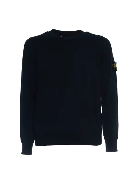 Sweter Stone Island z kamieniami niebieski