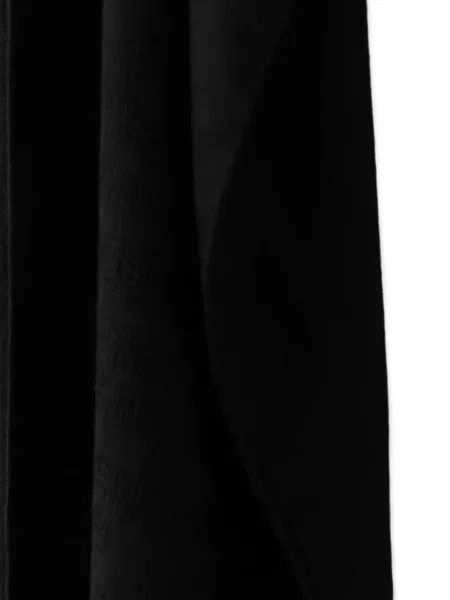 Vlněný šál Moschino s třásněmi černý