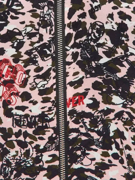 Geacă Zadig&voltaire cu imagine cu imprimeu abstract negru