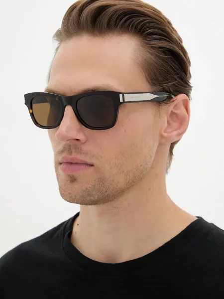 Saint Laurent ochelari de soare Wayfarer pentru bărbați maro