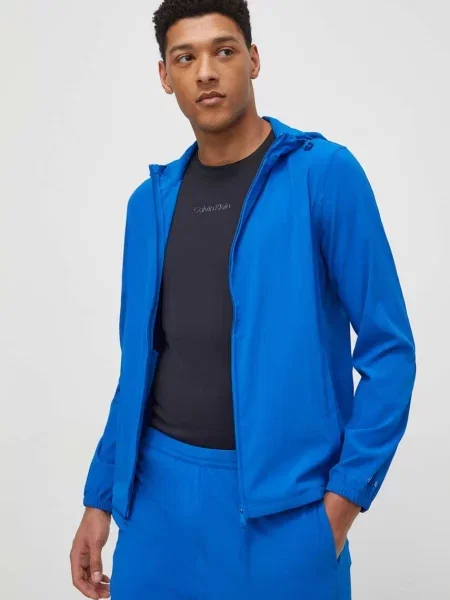 Wiatrówka Calvin Klein Performance niebieska