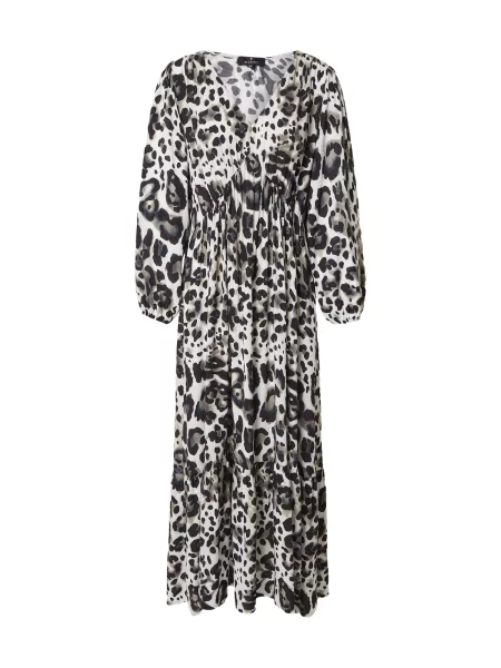 Monari Rochie grej / gri deschis negru