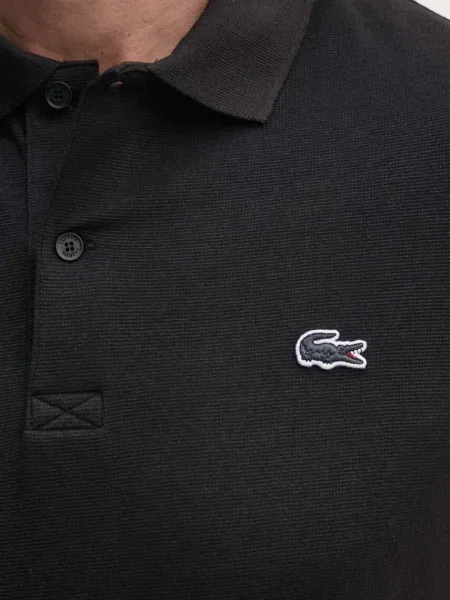 Férfi Lacoste póló ing fekete. Méret: S fekete