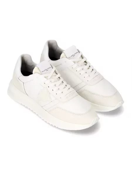 Buty do biegania Philippe Model zamszowe do biegania białe