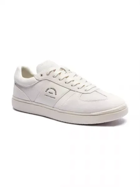Karl Lagerfeld De piele sneakers ATLAS alb