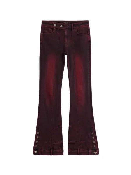Desigual Jeans merlot roșu