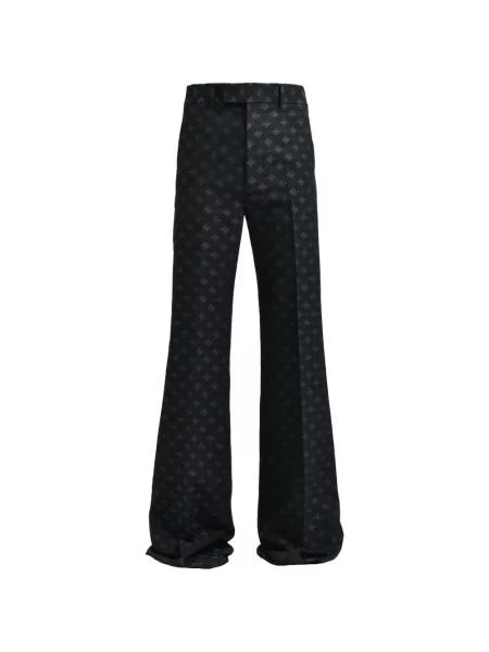 Pantaloni Amiri din jacard evazate negru