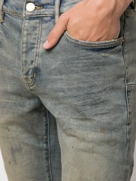 Дънки straight leg Purple Brand синьо