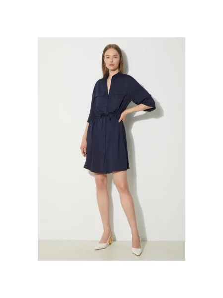 Sukienka mini Maison Kitsune niebieska