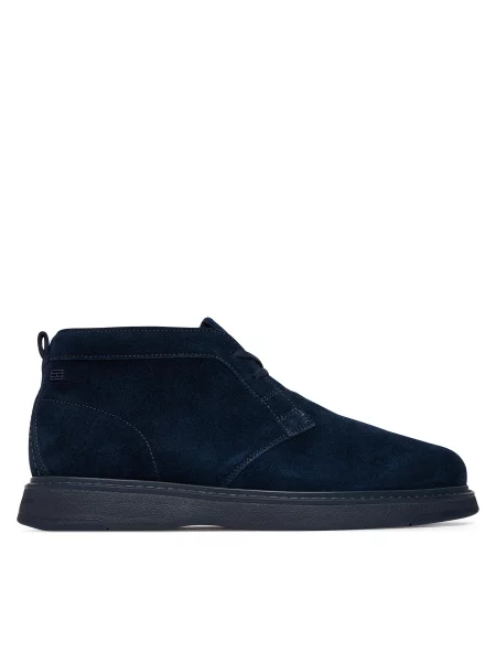 Ghete Tommy Hilfiger Comfort Suede Chukka Bleumarin