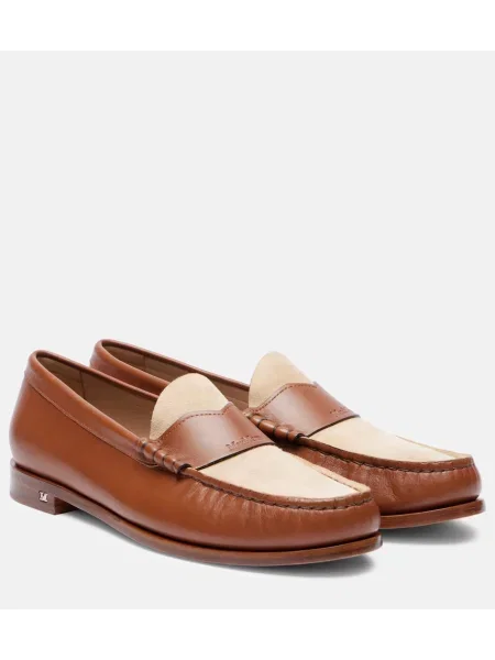 Велурени мокасини Max Mara кафяво