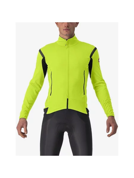 Kurtka Castelli Perfetto RoS 2 Rosso Corsa GORE-TEX INFINIUM™ elektryczna limonka XS szary