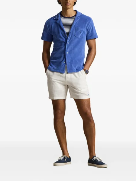 Ριγέ δερμάτινος κάλτσες Polo Ralph Lauren με κορδόνι μαύρο