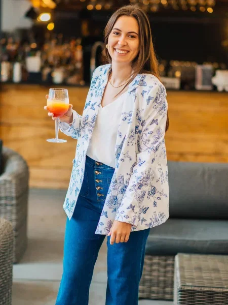 Blazer Céleste bela