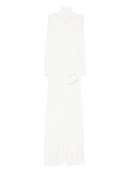 Rochie Coperni tricotate de costum alb