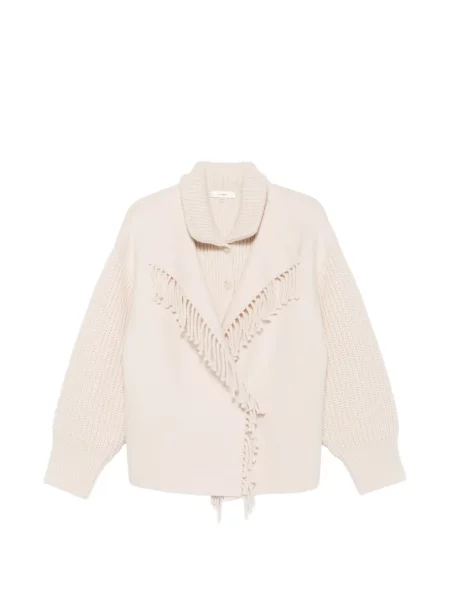 Gulerat cardigan Frame cu franjuri