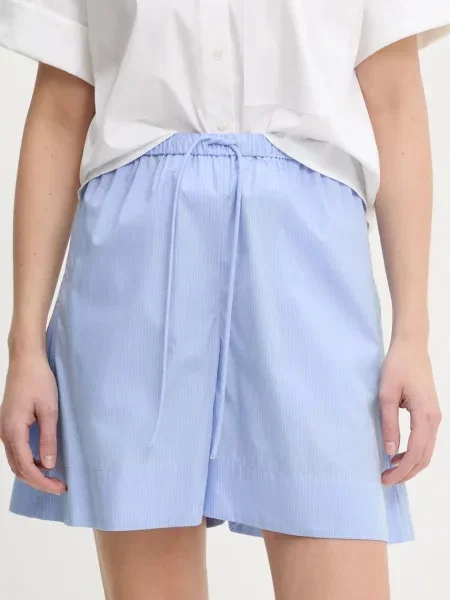 By Malene Birger pantaloni scurți din IFEION femei cu imprimeu high waist albastru