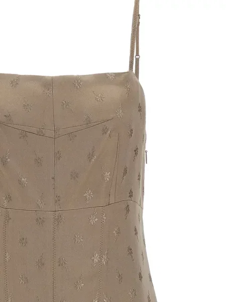Rochie midi Fendi de mătase cu model floral
