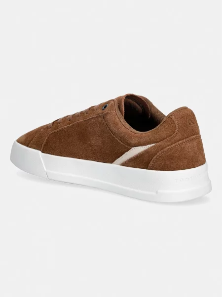 Sneakersy Tommy Hilfiger brązowe