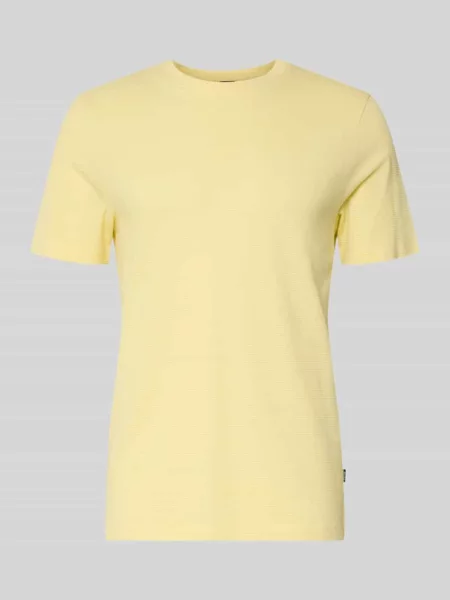 T-shirt o kroju regular fit z mieszanki bawełny Model TIBURT Boss