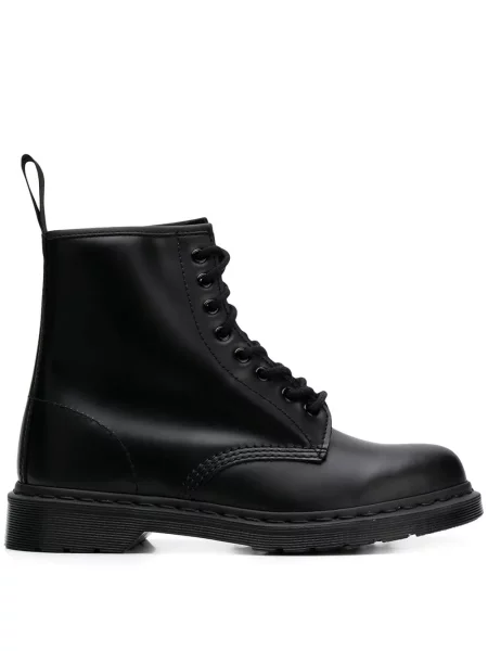 Botine Dr. Martens cu șireturi din dantelă negru