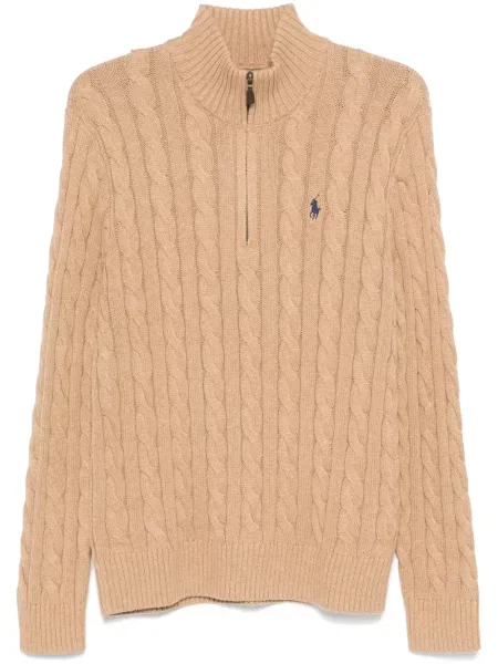 Кариран пуловер Polo Ralph Lauren сиво