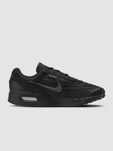 Кожаные кроссовки Nike Air Max черные