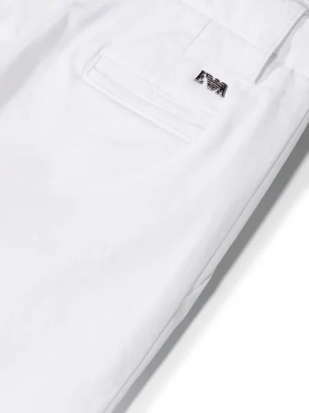 Сhinosy dziecięce Emporio Armani białe