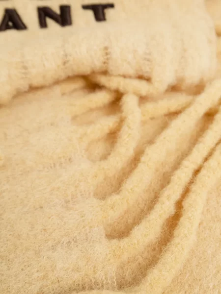 Fular Isabel Marant cu broderie galben