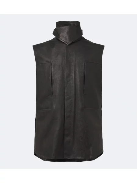 Vestă Rick Owens din piele negru