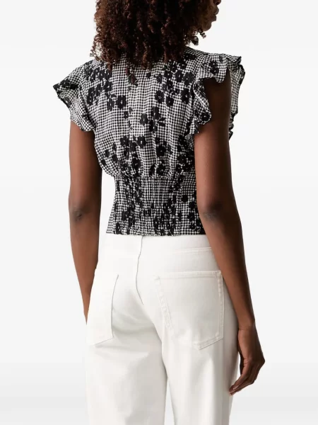 Bluză Morgan cu model floral cu imagine negru