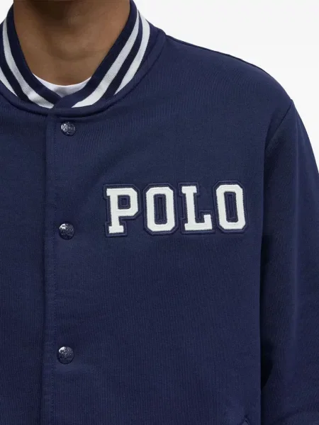 Șosete Polo Ralph Lauren cu broderie în carouri plisate albastru